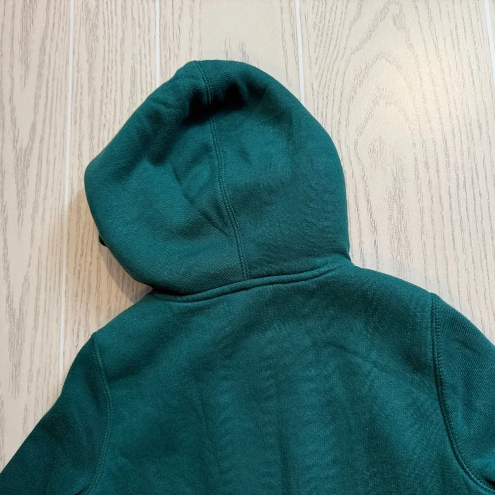 Baby Gap Boys Size 4 Years Green Sherpa Lined Zip Hoodie‎ EUC